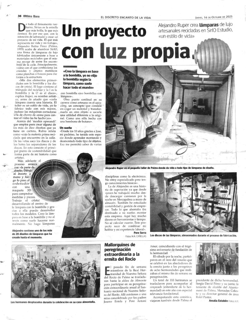 ULTIMA HORA - SIRIO ESTUDIO 16-10-25 PERIODICO